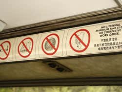 Bus à Singapour, interdictions