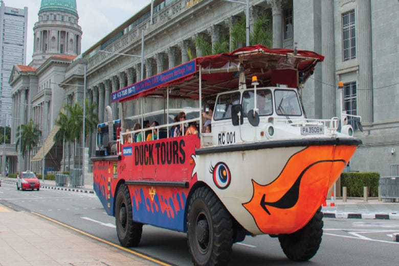 Le bus amphibie de Singapour