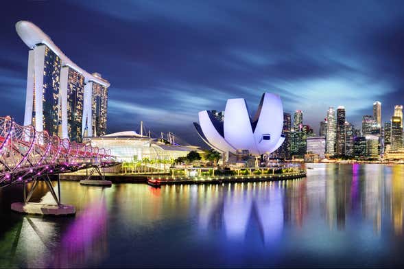Visite de nuit dans Marina Bay